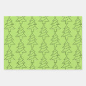 チェロ文字クリスマスツリー ラッピングペーパーシート (正面)