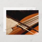 チェロ文字列 ポストカード (正面/裏面)