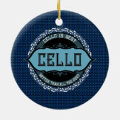 チェロ最高の音楽ノートサークル セラミックオーナメント (裏面)