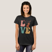 チェロ楽器チェリストLOVE Tシャツ (正面フル)