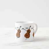 チェロ漫画イラストレーション エスプレッソカップ (正面右)