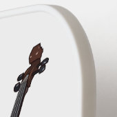 チェロ漫画イラストレーション ピックルボールラケット (左詳細)