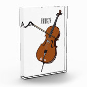 チェロ漫画イラストレーション フォトブロック (左)