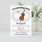 チェロ漫画イラストレーション 招待状 (スタンド正面)