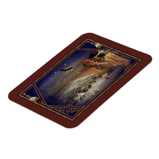 チェロ賛美キーのマグネット先住民アメリカン マグネット (左側)