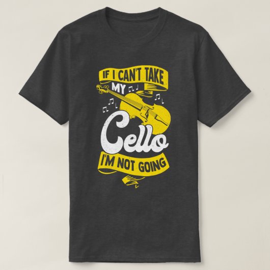 チェロ選手楽器ヴィオロンチェロCellistギフト Tシャツ (デザイン正面)