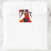 チェロ音楽は人生で美し芸術的い スクエアシール (バッグ)