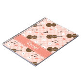 チェロ音楽ノートスパイラルノートブックジャーナル ノートブック (左側)