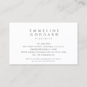 チェロ音楽ミュージシャンティーチャー先生 名刺 (裏面)