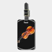 "チェロ"のデザインギフトおよびプロダクト ラゲッジタグ (正面縦)