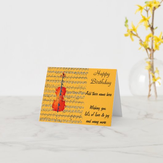 チェロ&アイロック!_ カード (黄色い花)