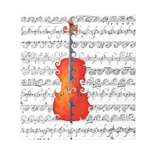 チェロ&アイロック!_ ノートパッド (正面)