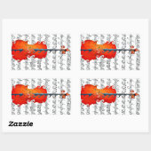 チェロ&アイロック!_ 長方形シール (シート)