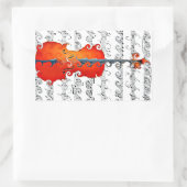 チェロ&アイロック!_ 長方形シール (バッグ)