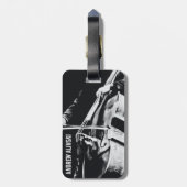 チェロ，チェリスト，ダブルベース荷物タグ ラゲッジタグ (裏面縦)