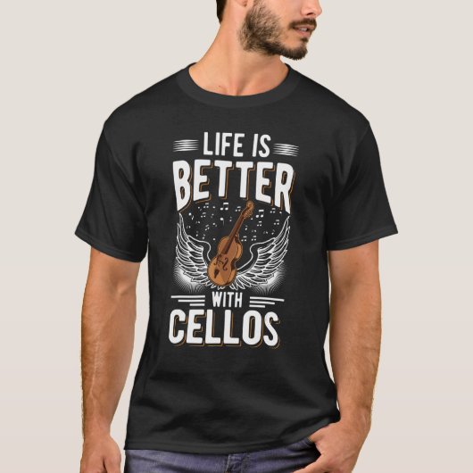 チェロ・チェリスト Tシャツ (正面)