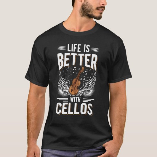 チェロ・チェリスト Tシャツ (正面)