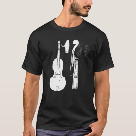チェロ・チェリストJazz Band Art Rock And Roll Music V Tシャツ (正面)