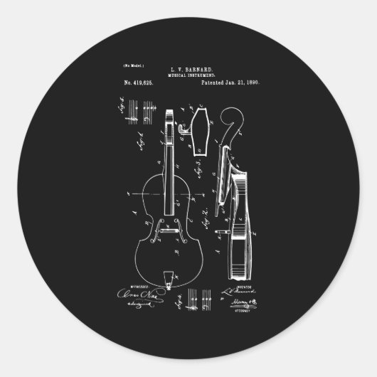 チェロ・チェロ・プレイヤー ラウンドシール (正面)