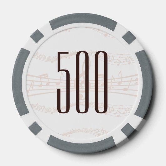 チェロ・チョップ |ヴィンテージ |モノグラムの | ポーカーチップ (裏面)