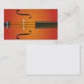 チェロ、バイオリン、ビオラの名刺のデザイン 名刺 (正面/裏面)