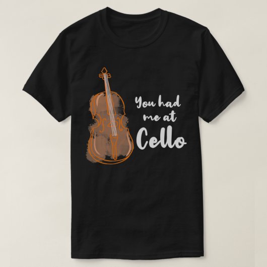 チェロ・プルオーバーに行かせてくれ Tシャツ (デザイン正面)