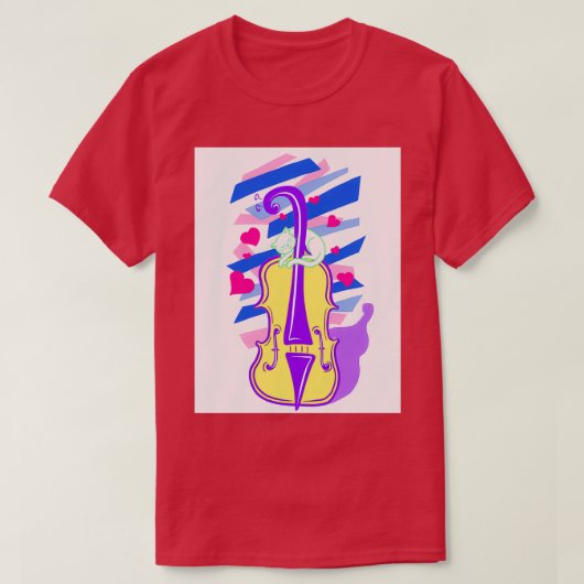 チェロ・ラブ Tシャツ (デザイン正面)