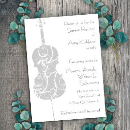 チェロ・リサイタル 招待状