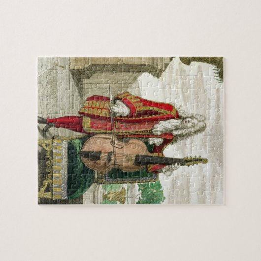 チェロ、出版されたc.1688-90を演奏している紳士( ジグソーパズル (横)