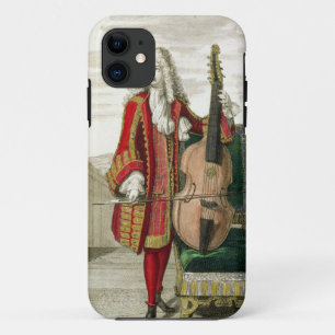 チェロ、出版されたc.1688-90を演奏している紳士( iPhone 11 ケース