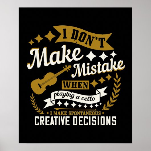 チェロ – 私は間違いない ポスター (正面)