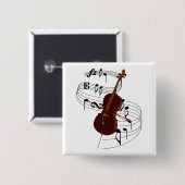 チェロ 缶バッジ (正面&裏面)