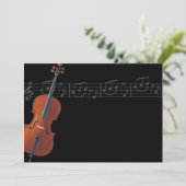 チェロ – 音楽招待状 招待状 (スタンド正面)