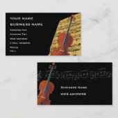 チェロ-音楽業界カード 名刺 (正面/裏面)