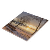 チェンシー湖、夕日、 タイル (側面)