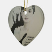 チェンジはスポーツ・アートプリントではない セラミックオーナメント (左)