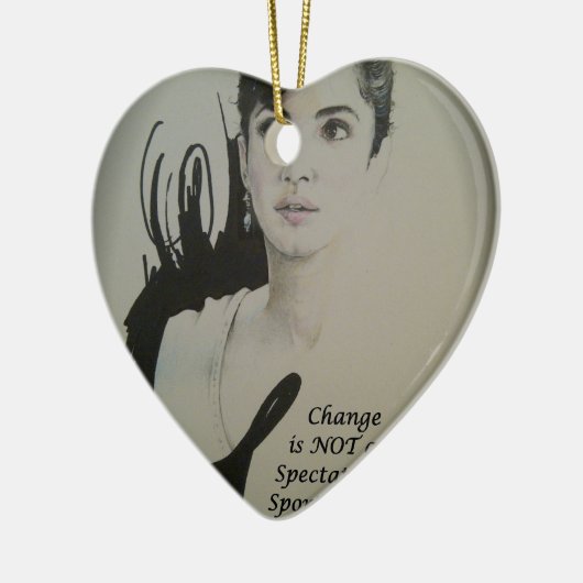 チェンジはスポーツ・アートプリントではない セラミックオーナメント (左)