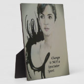 チェンジはスポーツ・アートプリントではない フォトプラーク (側面)