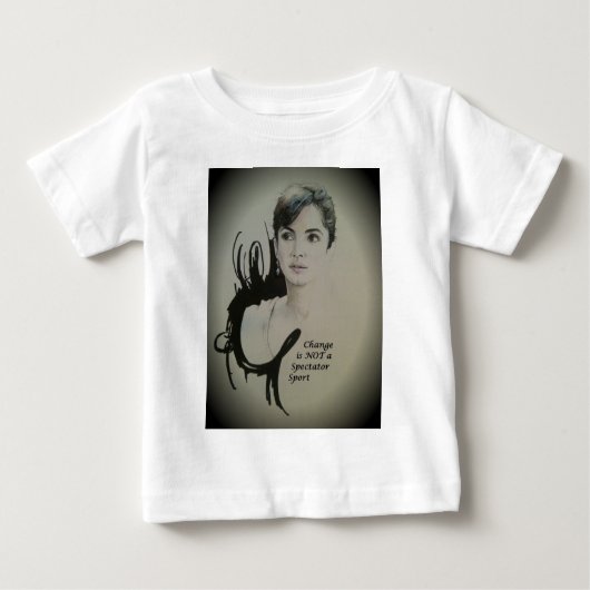 チェンジはスポーツ・アートプリントではない ベビーTシャツ (正面)