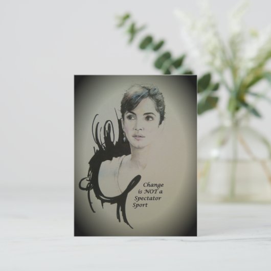 チェンジはスポーツ・アートプリントではない ポストカード (スタンド正面)