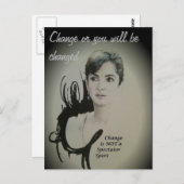 チェンジはスポーツ・アートプリントではない ポストカード (正面/裏面)