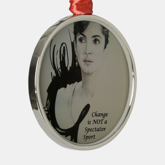 チェンジはスポーツ・アートプリントではない メタルオーナメント (右)