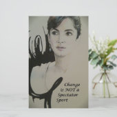 チェンジはスポーツ・アートプリントではない 便箋 (スタンド正面)