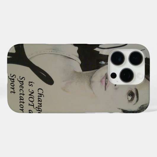 チェンジはスポーツ・アートプリントではない Case-Mate iPhoneケース (裏面 (横))