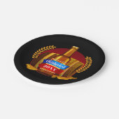 チェンジイヤーオクトーバーフェスト20xxビールボトルバレル7" ペーパープレート (アングル)