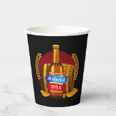 チェンジイヤーオクトーバーフェスト20xxビールボトル樽 紙コップ (正面)