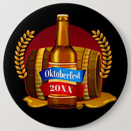チェンジイヤーオクトーバーフェスト20xxビールボトル樽 缶バッジ