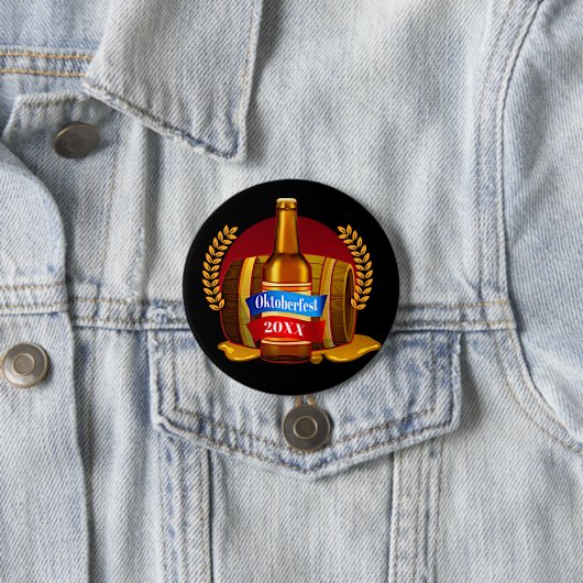 チェンジイヤーオクトーバーフェスト20xxビールボトル樽 缶バッジ (インサイチュ)