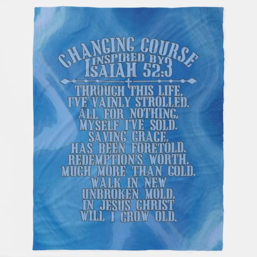 チェンジコースウォータールブルースカイフリースブランケット フリースブランケット (正面)