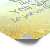 チェンジポスターであるガンディー引用文 ポスター (角)